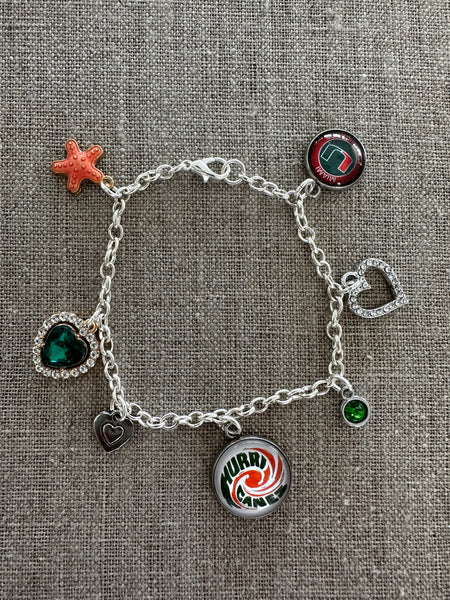 University of Miami Charm Bracelet