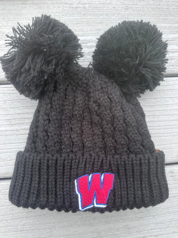 CLEARANCE Double Pom Pom Girls Hat