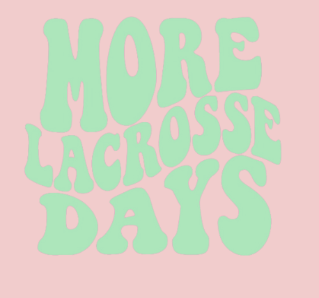 LIGHT PINK Lacrosse Days Sweatshirt