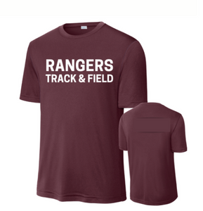 Maroon Short Sleeve Performance T