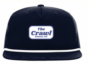 Rope Front Navy Baseball Hat