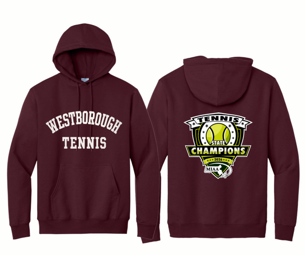 Maroon Hooded Sweatshirt