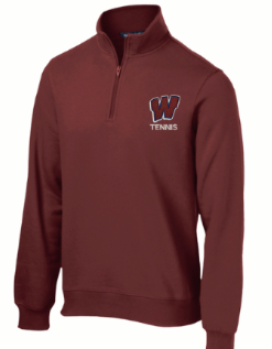 1/4 Zip Sweatshirt-front logo only