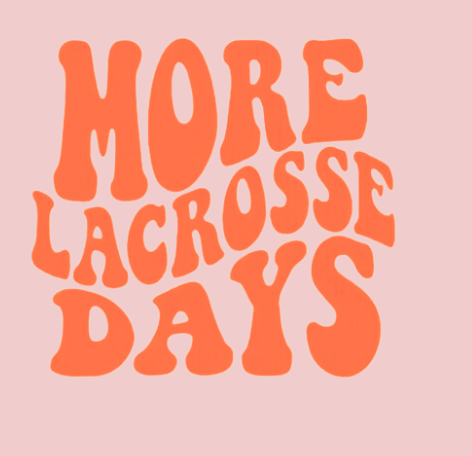 LIGHT PINK Lacrosse Days Sweatshirt