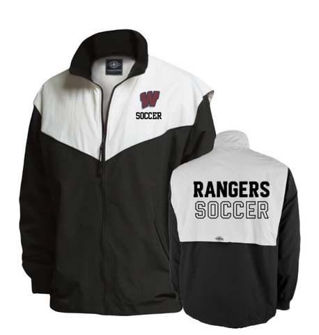 Team Black and White 1/2 Zip Jacket