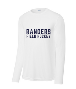 White Long Sleeve Performance T