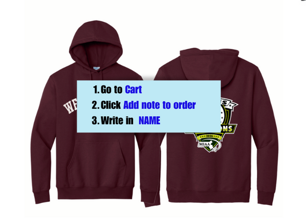Maroon Hooded Sweatshirt