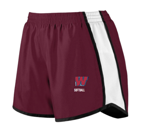 Track Shorts in Maroon, Navy or Black.